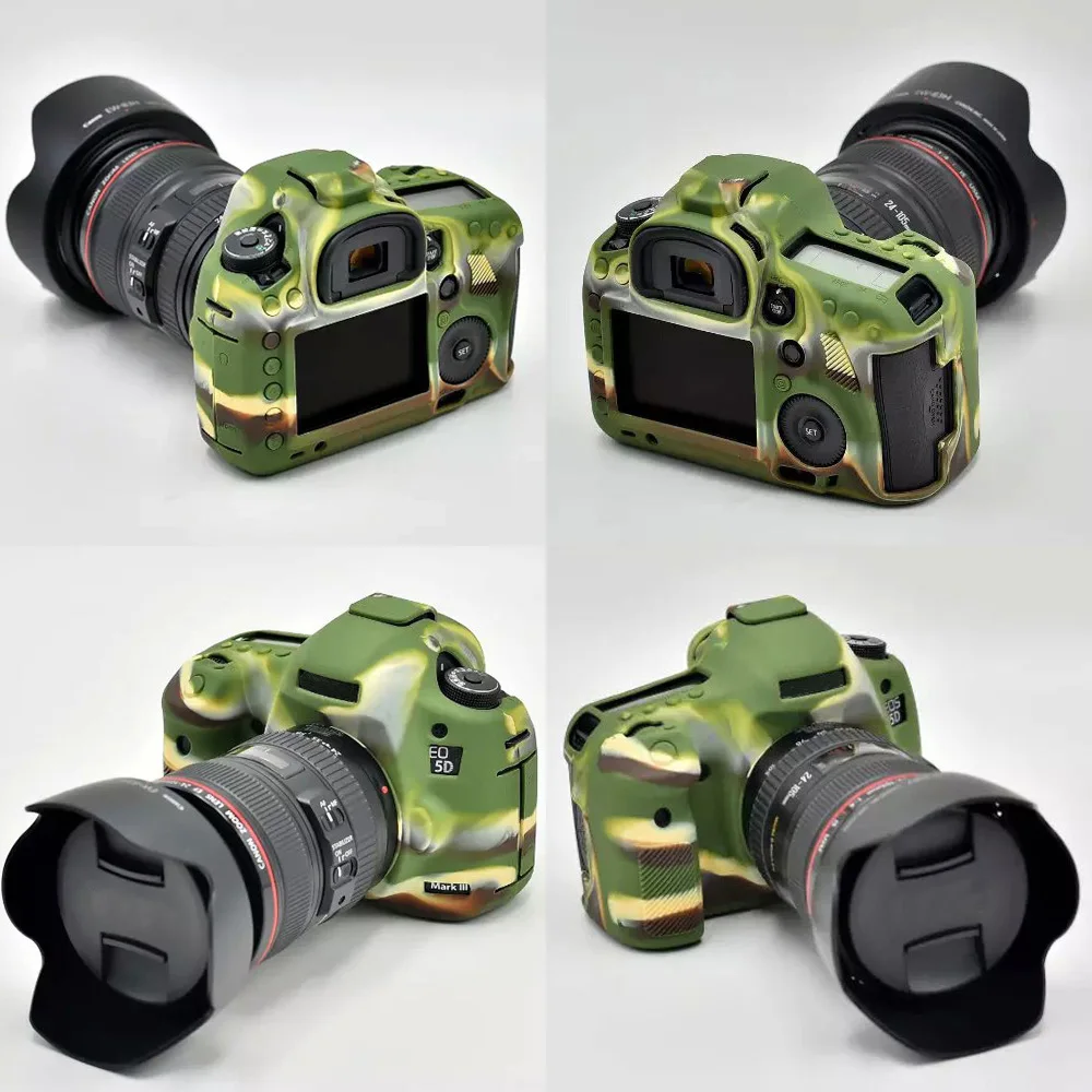 Мягкий силиконовый резиновый защитный корпус для камеры Canon EOS 5D Mark III|Сумки