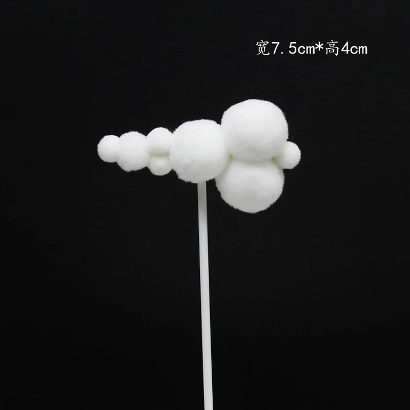 5pcs DIY Soft Cartoon Cloud Cake Decor Ice-cream Cupcake Toppers Picks Kids Birthday Party Wedding Dessert Supply | Дом и сад