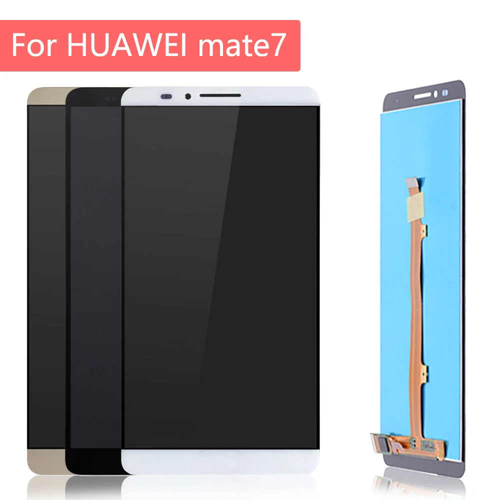 6 0 &quotIPS дисплей для Huawei Mate 7 LCD сенсорный экран стекло дигитайзер сборка Рамка Mate7