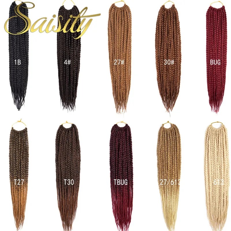 Женские косички из синтетических волос Saisity объемные косичек для наращивания| |
