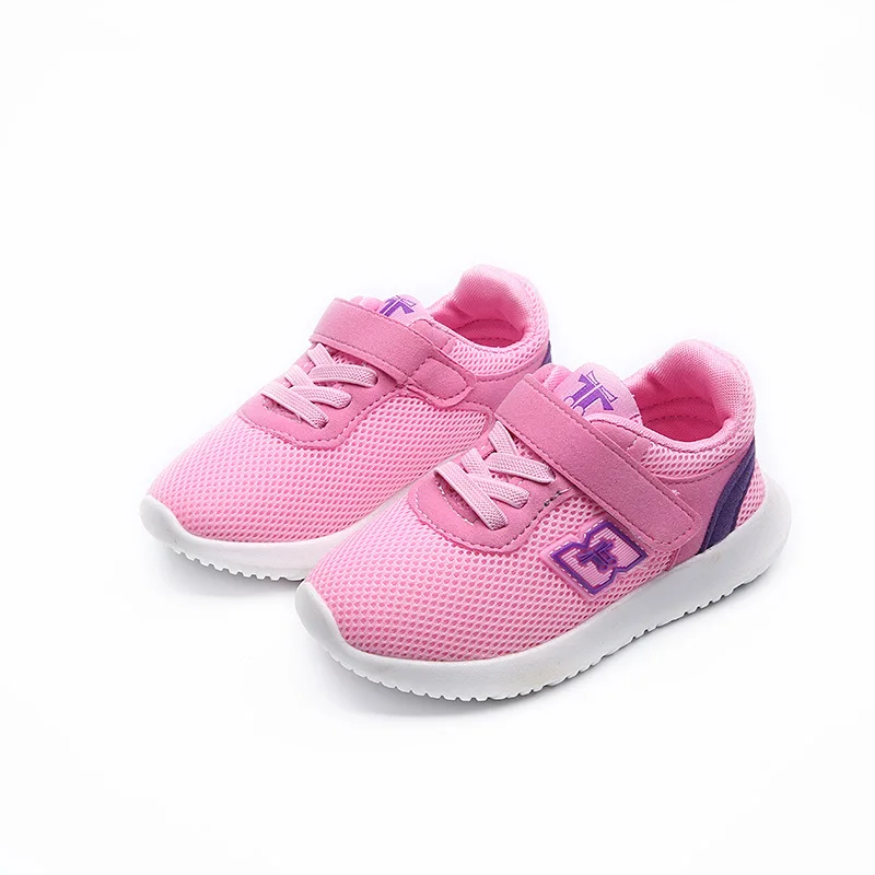 pink Детская обувь; повседневные кроссовки для девочек; детские спортивные кроссовки из сетчатого материала для мальчиков; коллекция года; сезон весна-осень; мокасины для малышей на плоской подошве; Прямая поставка - Цвет: pink