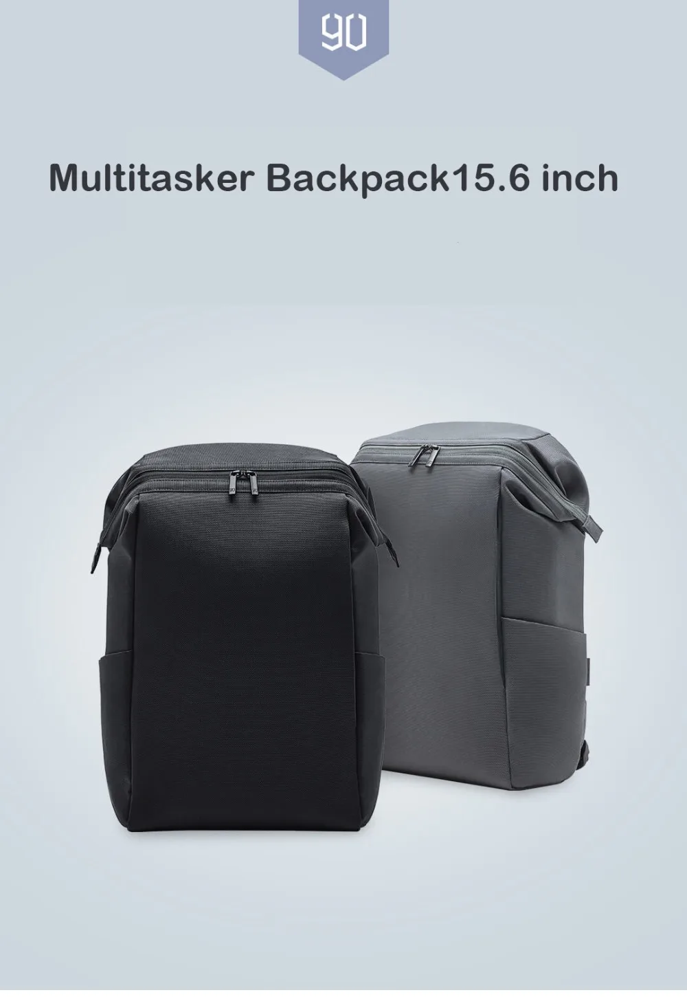 Рюкзак для ноутбука Xiaomi 90 MULTITASKER, 15,6 дюймов, сумка для ноутбука с противоугонной молнией, 20л, дорожный рюкзак для мужчин и женщин