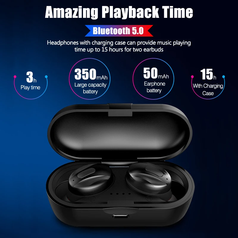 XG13 Bluetooth наушники портативные 5 0 TWS беспроводные наушники-вкладыши 3D стерео звук с