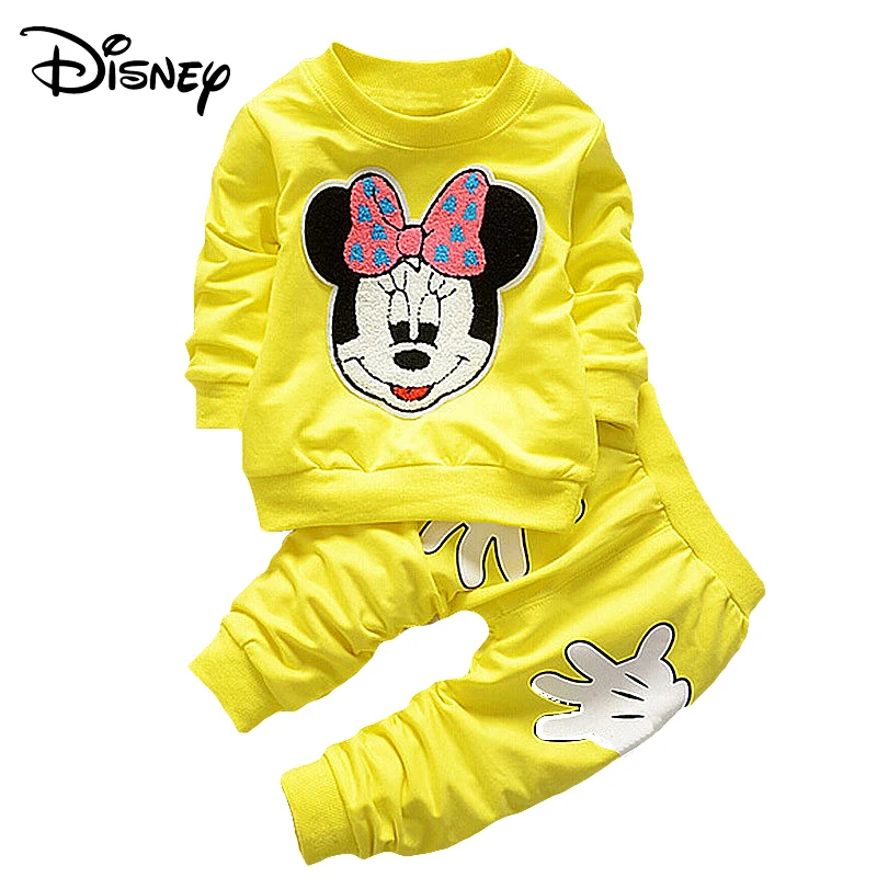 Disney Mickey Frozen Newborn Baby Boys Set Cartoon Long Sleeved Tops Pants Outfits Kids Bebes Clothing Childrens Jogging Suits | Детская