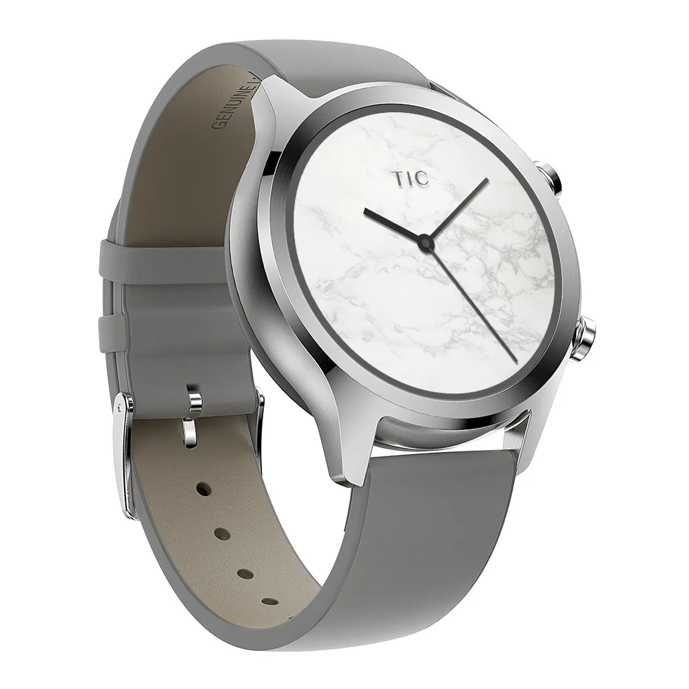 Gray. Смарт-часы Ticwatch C2, 1 год гарантии, мужские, wo, мужские, Strava, wifi, gps, IP68, водонепроницаемые наручные часы, длительное время ожидания, фитнес-трекер - Color: Gray.