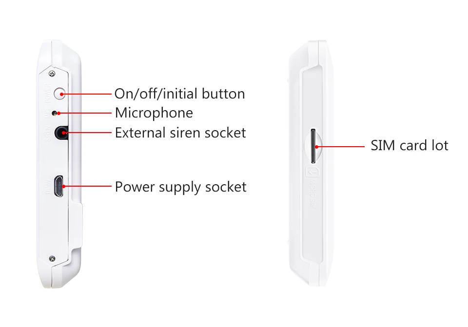 4G House охранной сигнализации сенсорный Экран Беспроводной WI FI SIM домашняя система