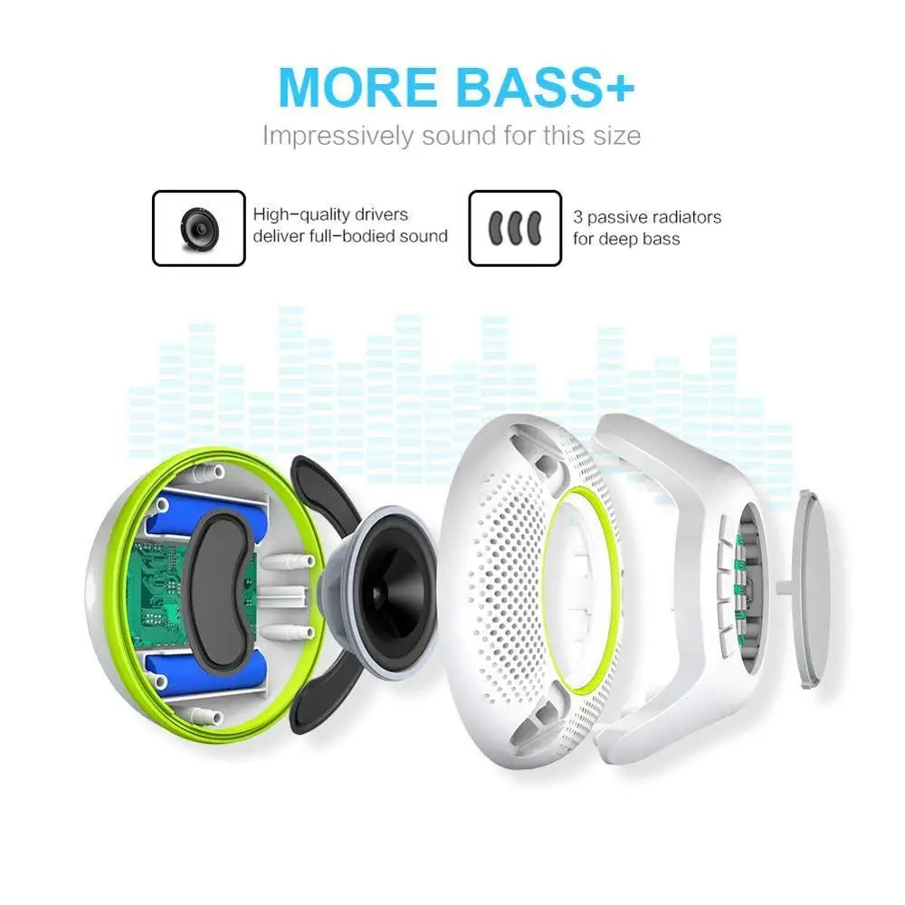 Cowin swimmer-pro портативный Bluetooth динамик Встроенный микрофон стерео 3D звук Открытый 10 Вт беспроводной динамик Поддержка TF карты