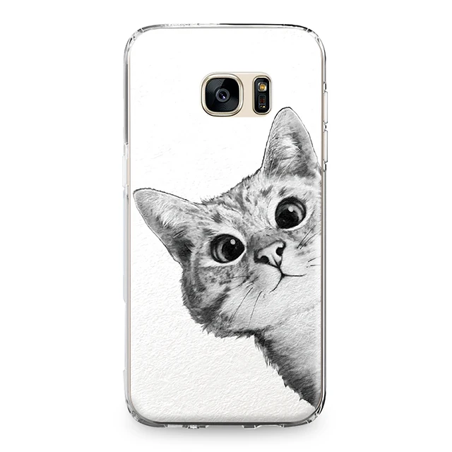 7588 Для samsung Galaxy S5 S6 S7 Edge S8 S9 S10 Plus S10e Note 4 5 8 9 силиконовый чехол для телефона мягкий чехол с рисунком кота котенка Тоторо - Цвет: 7588