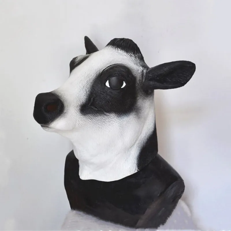 Hot selling Realistic Animal Mask Full Overhead Cow Head for Halloween Party | Masks