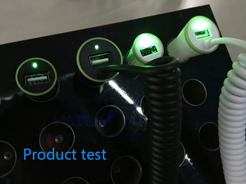 Lanbian USB автомобильное зарядное устройство всего 3.4A с весны форма Micro кабель