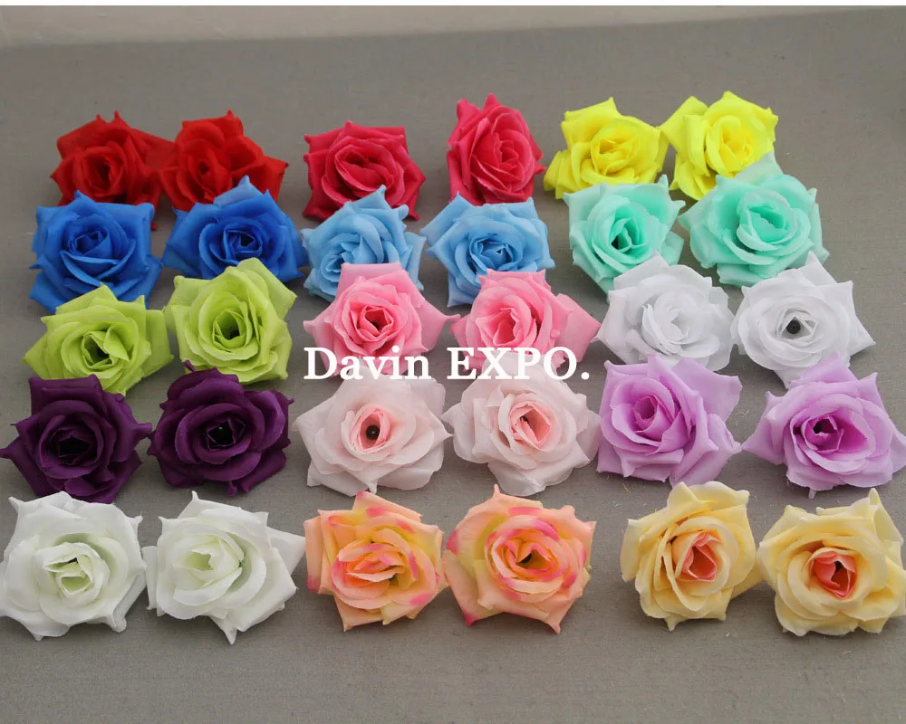 Новинка 10 шт. 8 см ручная работа искусственные цветы роза шелк цветок шар голова