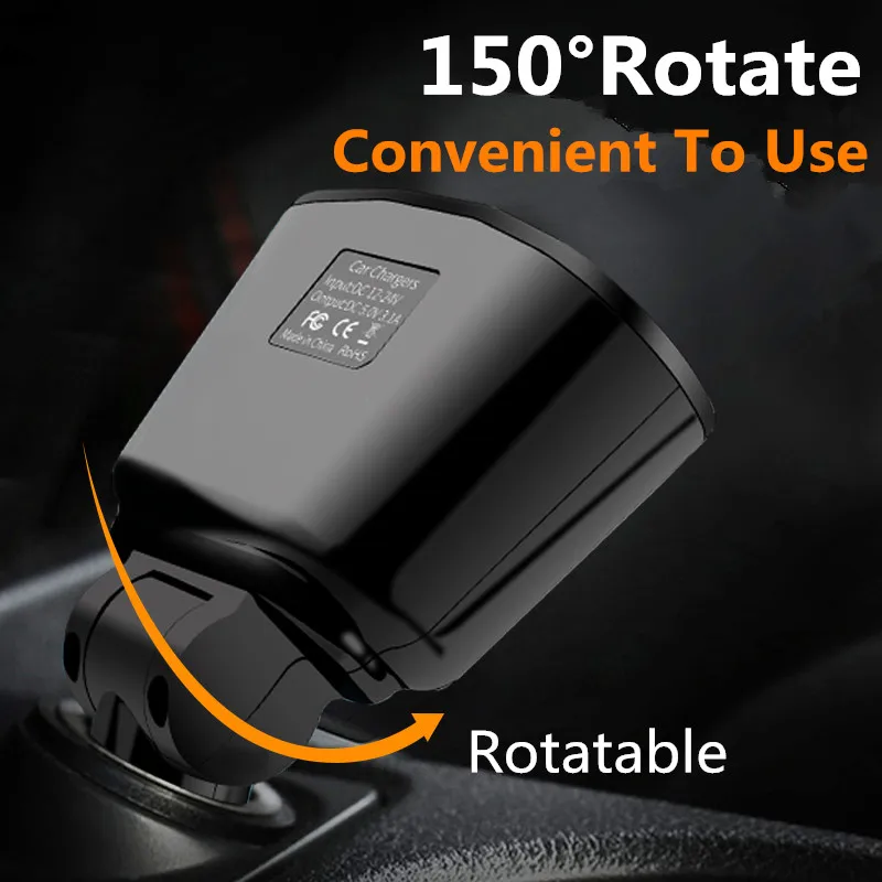 Автомобильное зарядное устройство CRDC USB 3 1 А розетка для автомобильного