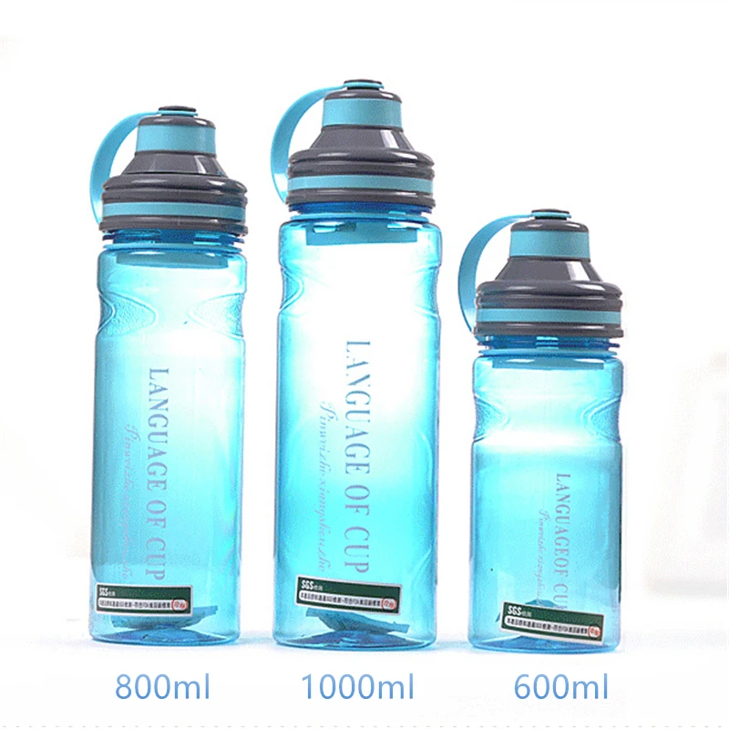 1Л Спортивная бутылка для воды фильтр BPA бесплатная герметичная пластиковая
