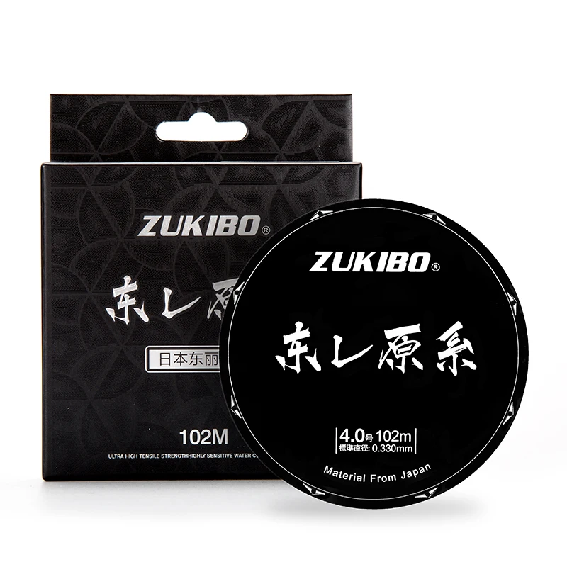 ZUKIBO нейлоновая рыболовная леска 102 м TORAY сверхпрочная мононить 100% японский