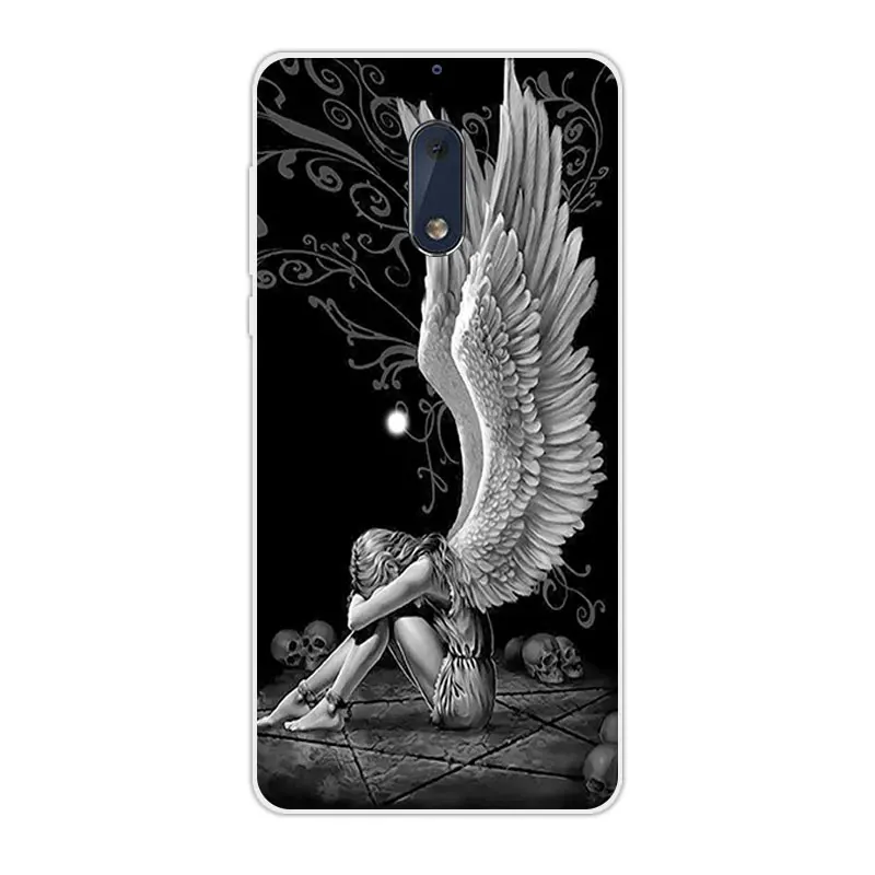 Силиконовый чехол для Nokia 6 Six Land задняя крышка Nokia6 5 дюймов сумка мобильного
