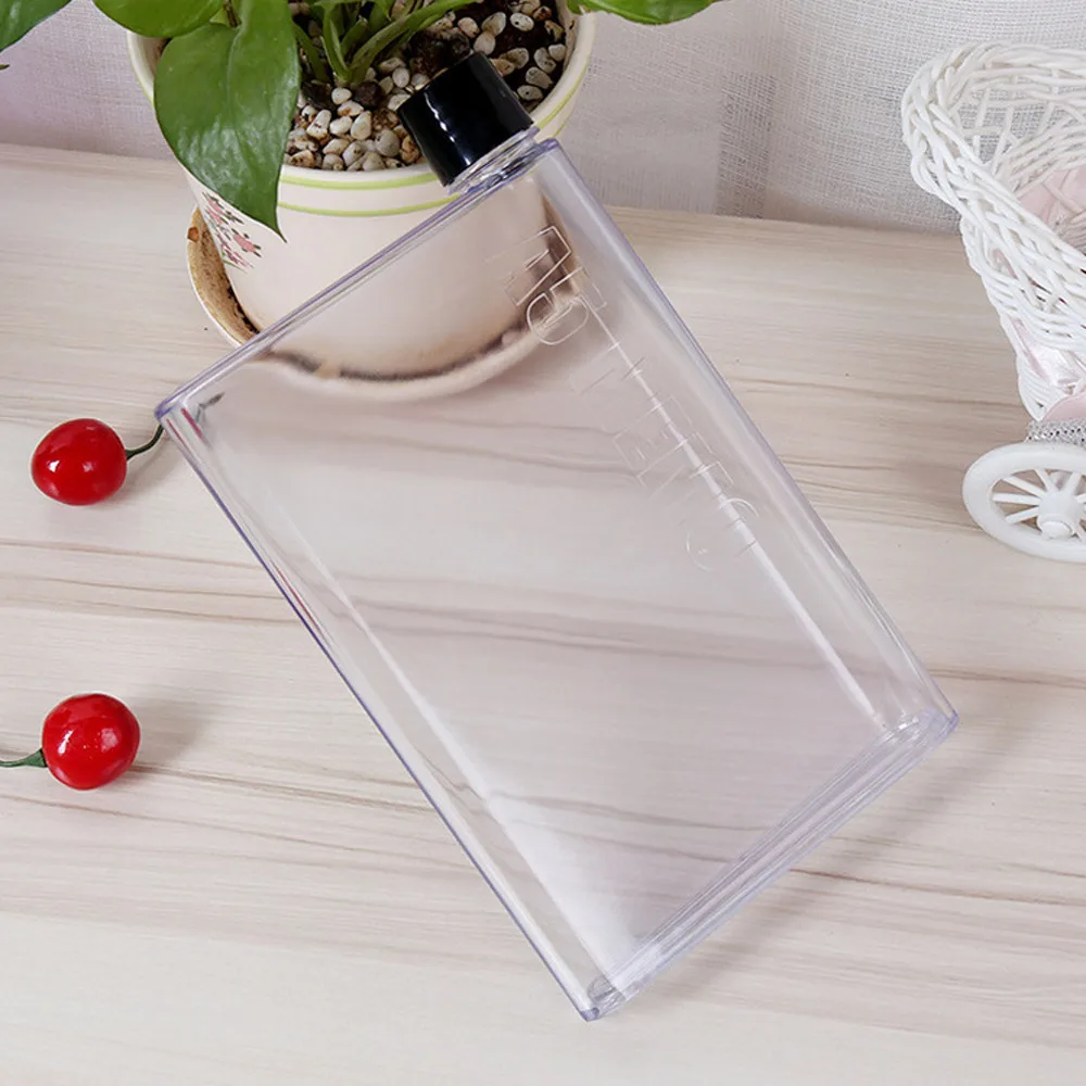 Бутылка для воды чистая книга портативная бумажная прокладка бутылки плоский