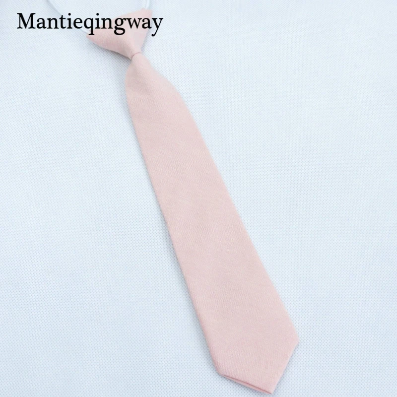 Mantieqingway детские галстуки повседневные розовые шеи Узкие хлопчатобумажный