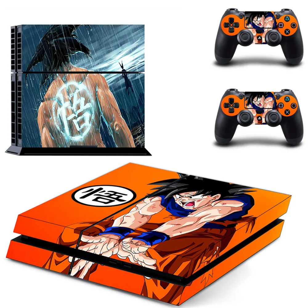 Аниме Dragon Ball Z Goku PS4 Кожа Наклейка для sony playstation 4 консоль и 2 контроллера кожи PS4 наклейка виниловый аксессуар
