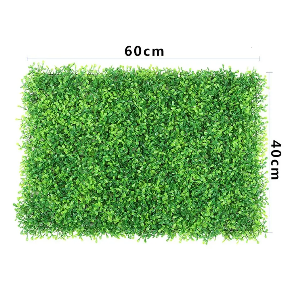1 шт. зеленое пластиковое искусственное растение газон стены прочный самшит хедж