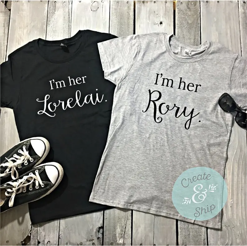 Lorelai и Rory рубашки для девочек Gilmore рубашка I'm Her Lorelai I'm Her Rory Best Friend рубашка BFF рубашки Besties Sister Tee