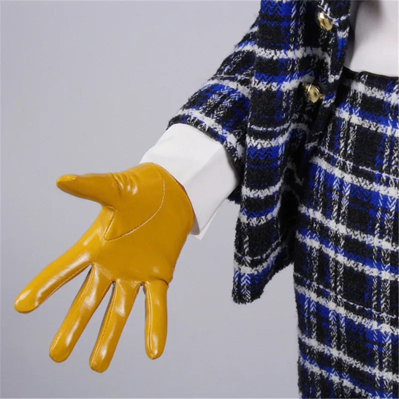 Ультракороткие перчатки 13 см лакированная кожа яркая искусственная тонкое