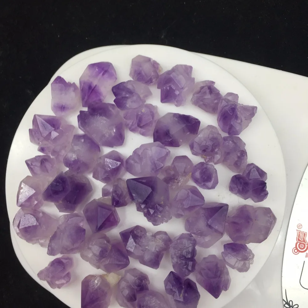 40 шт. в лоте Аметист Образец Точка Minerales cuarzo натуральные камни Кварцевые Подарки