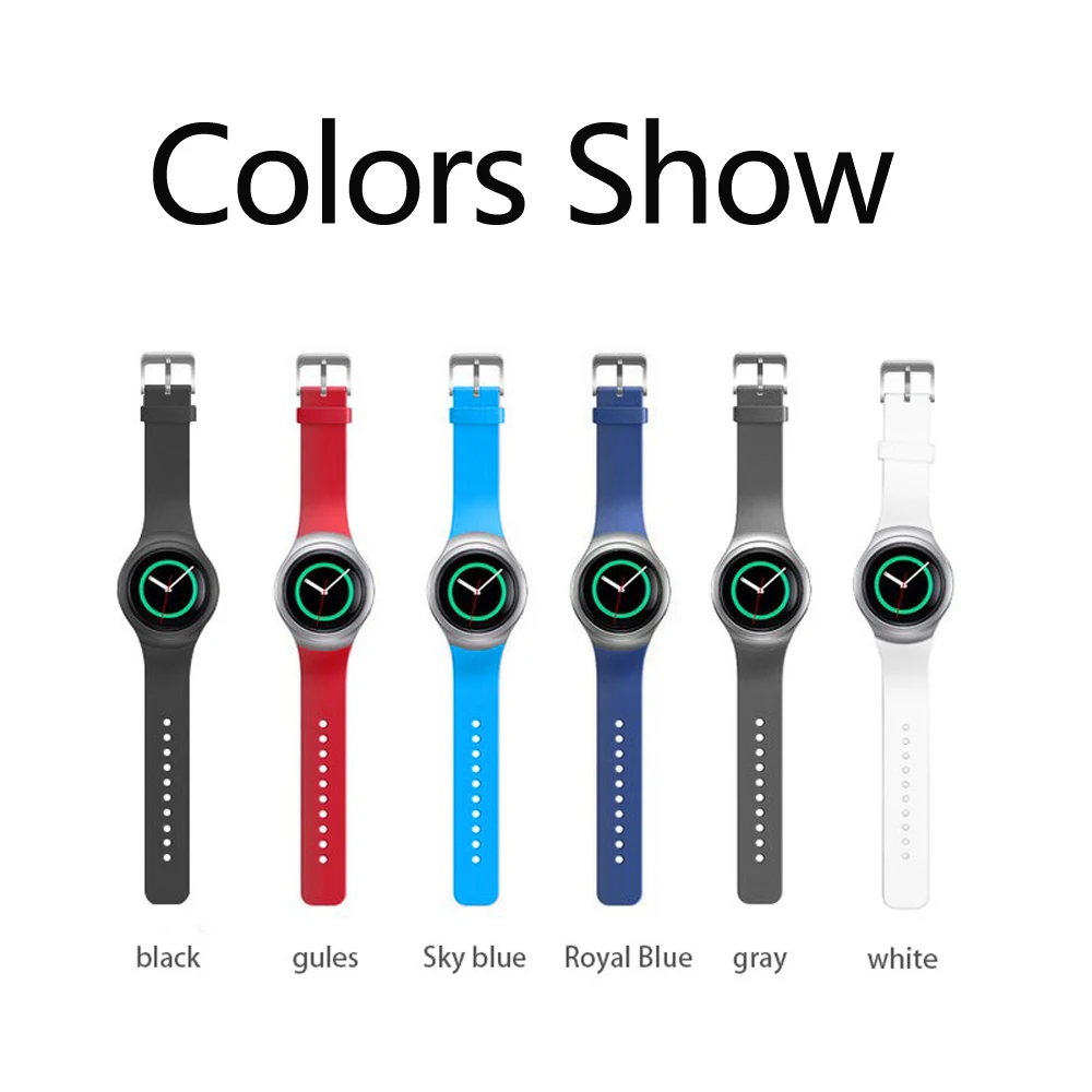 ANBEST для Samsung Gear S2 спортивные силиконовые часы Смарт браслет Стильный силиконовый