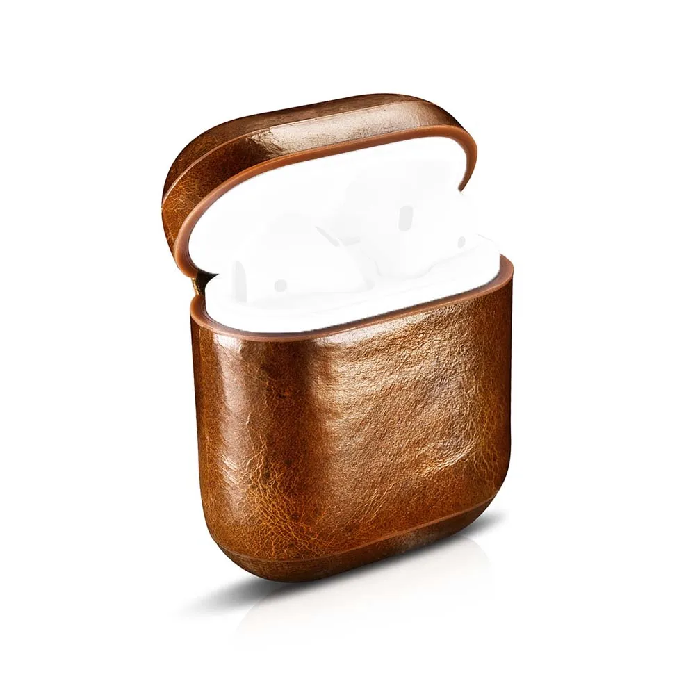 JINSERTA чехол для наушников из натуральной кожи для AirPods, Защитные чехлы для наушников, коробка, Bluetooth, беспроводная сумка для наушников