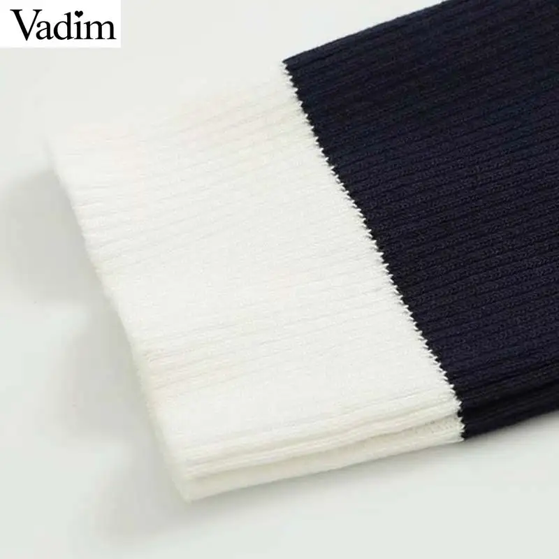 Вадим Женская Элегантная трикотажная блузка с коротким рукавом отложной