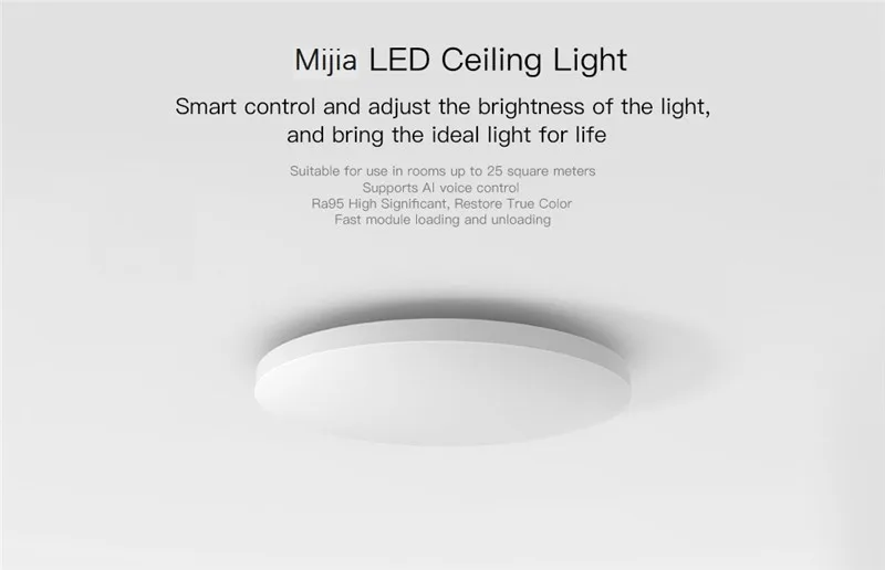 Yeelight умный светодиодный потолочный светильник AC220V Поддержка WiFi/bluetooth/APP/Голосовое управление