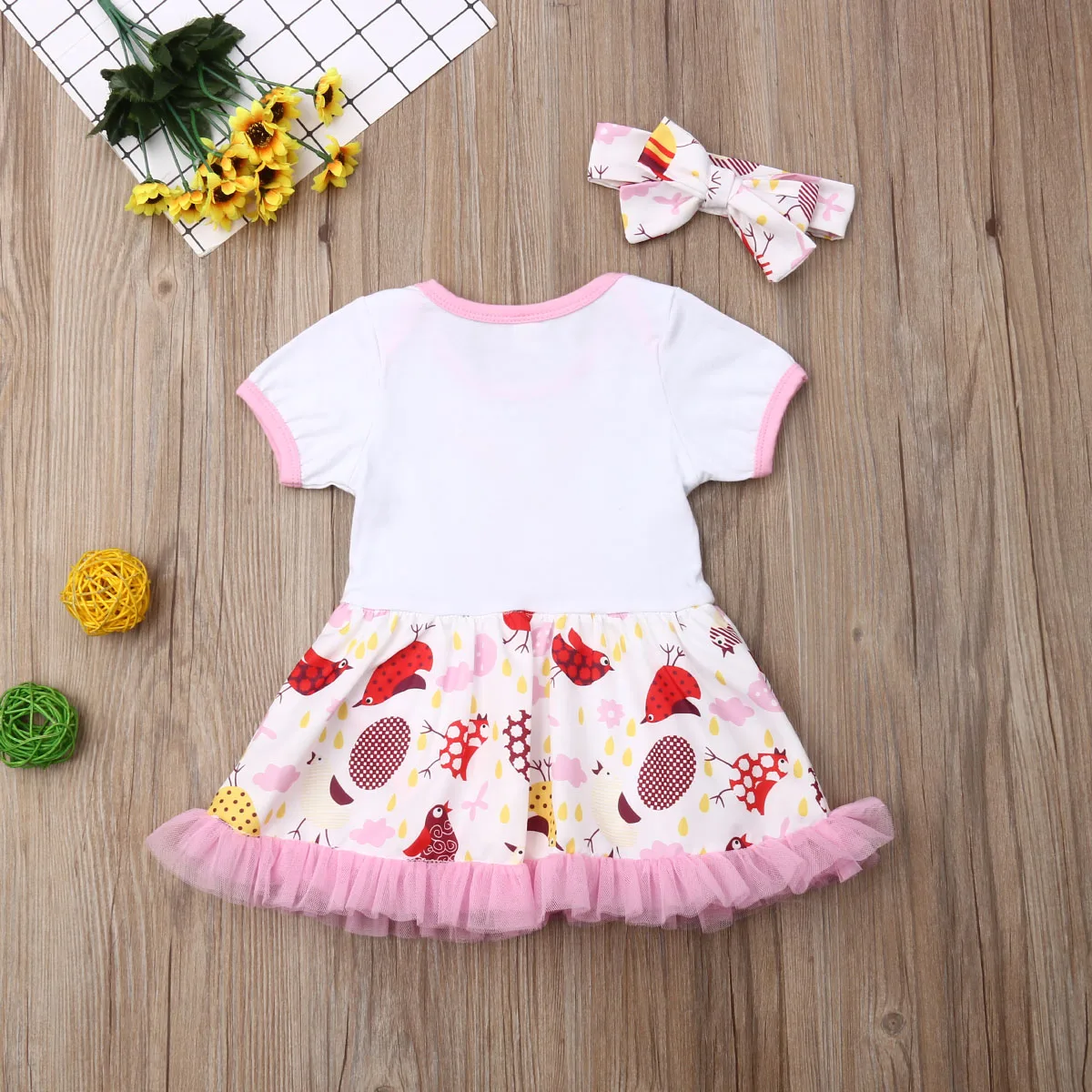 Комплект из 2 предметов комбинезон пачка принцессы для маленьких девочек