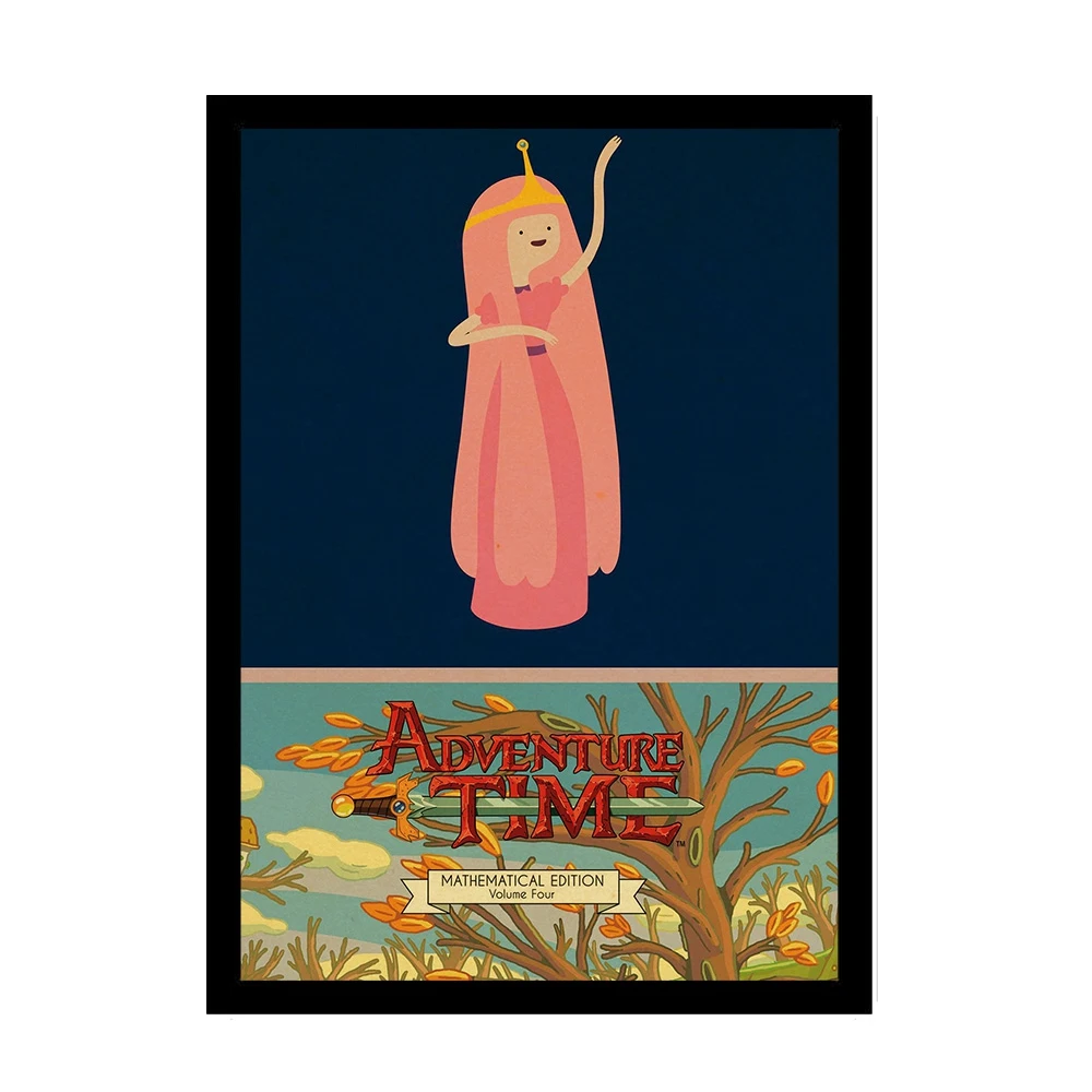 Adventure Time with Finn and Jake Vintage Poster Cartoon Posters Prints Art Cute Wall sticker For Kid's room Home Decor | Дом и сад