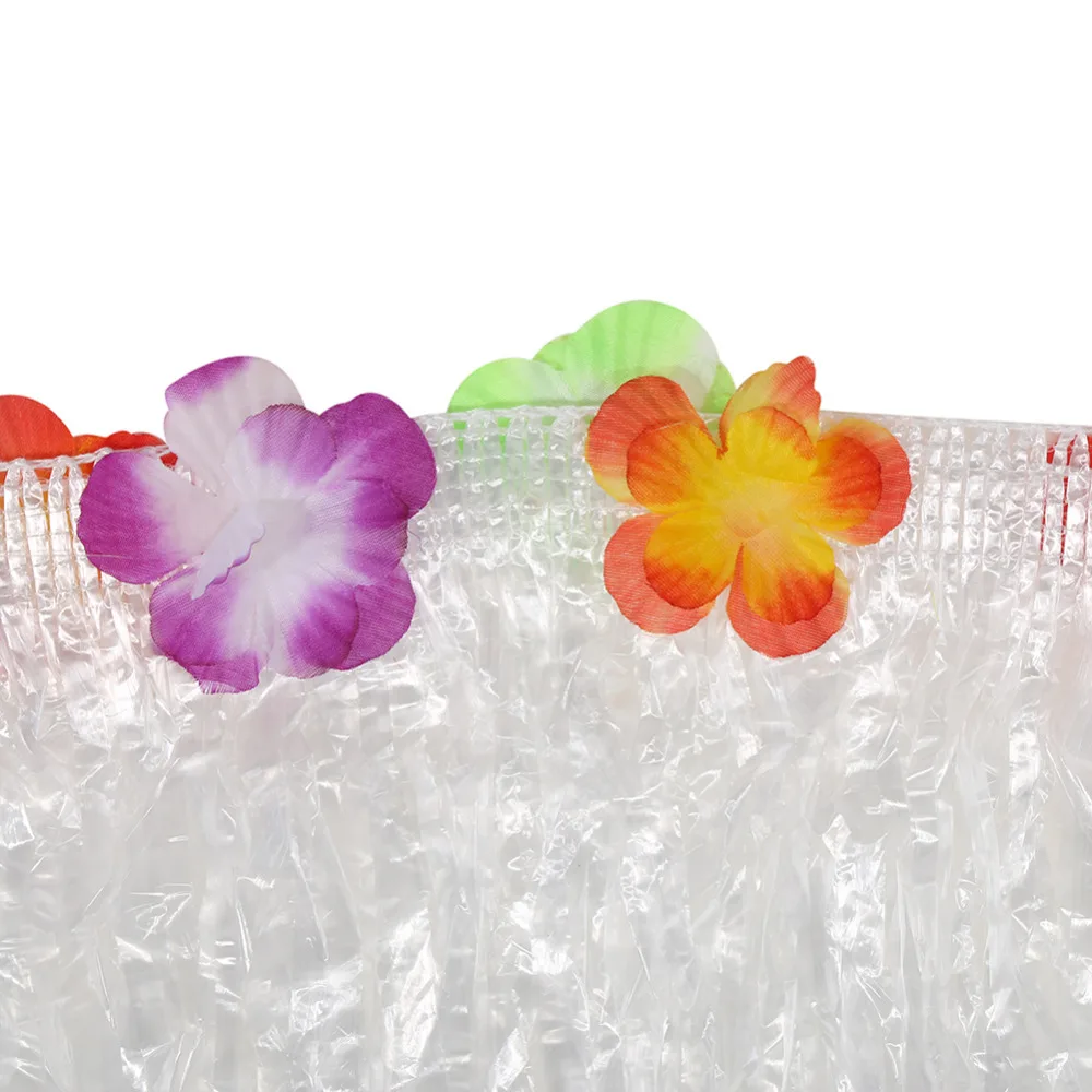 Настольная юбка цветная инкрустированная цветами ПП искусственная трава для