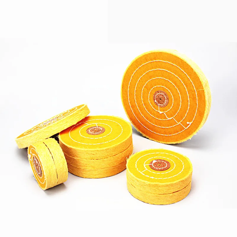 1 шт. хлопок ткань полировального круга цвета: золотистый серебристый с зеркалом