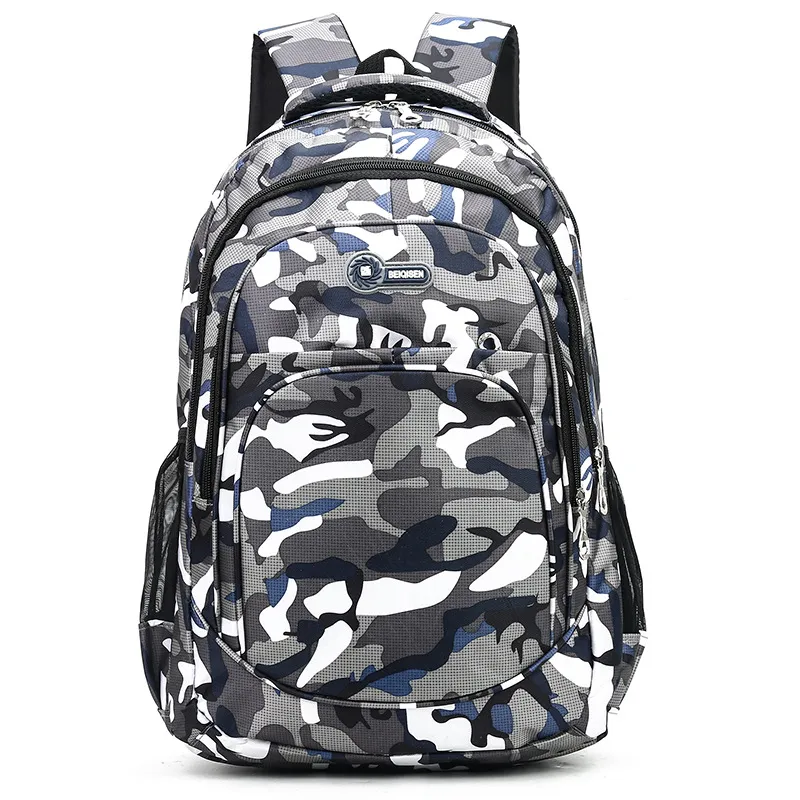 Kamuflaj erkek sırt çantaları seyahat çocuklar okul çantası serin çocuk askeri okul çantası s genç erkek kızlar için okul sırt çantası kesesi mochila