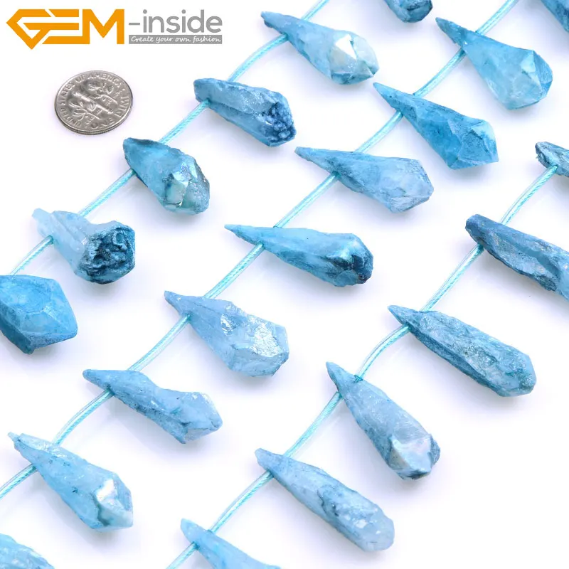 Raw Amethysts Stone Beads For Jewelry Making Dyed Color Loose 6X37mm-6X44mm 15 inch DIY Gem-inside | Украшения и аксессуары