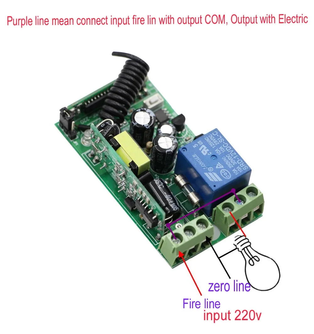 

AC 85V 110V 120V 220V 250V 1CH 10A RF Wireless Remote Control Switch System 3Receivers + Transmitter Waterproof High Quality