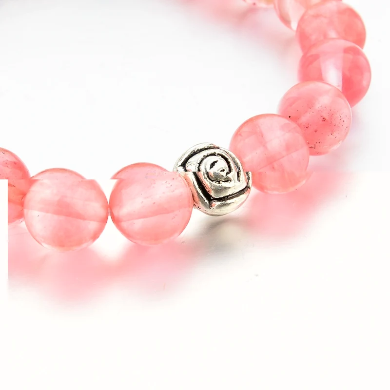 LongWay розовый браслет с бусинами тигровый глаз из натурального камня для женщин