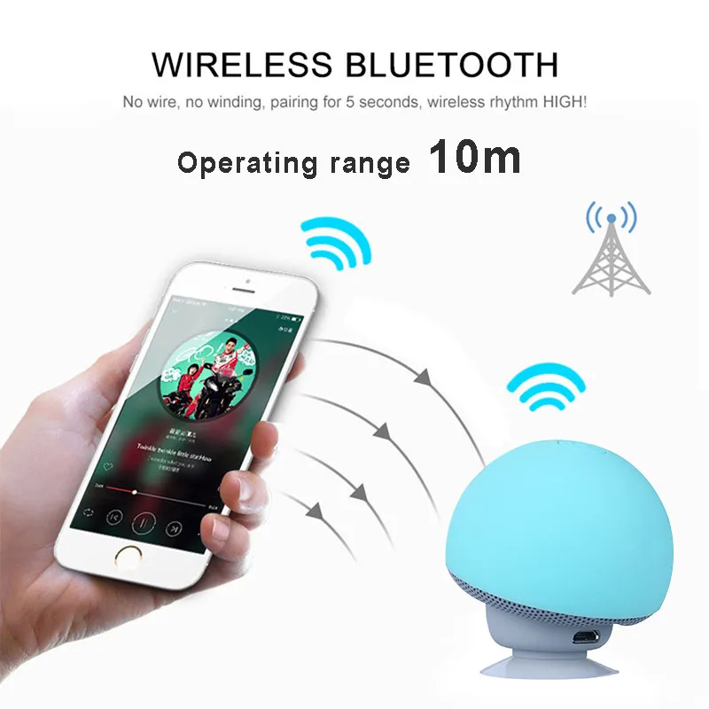 Мини Беспроводной Bluetooth Динамик MP3 музыкальный плеер с микрофоном