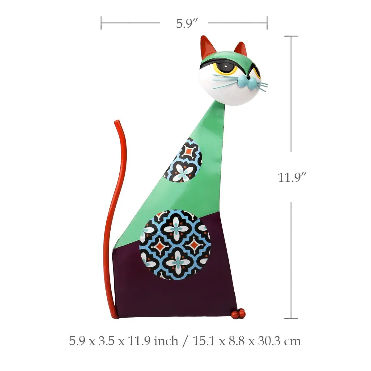 Tooarts Fortune скульптура кошки металлическая настоящая железная абстрактная крафт