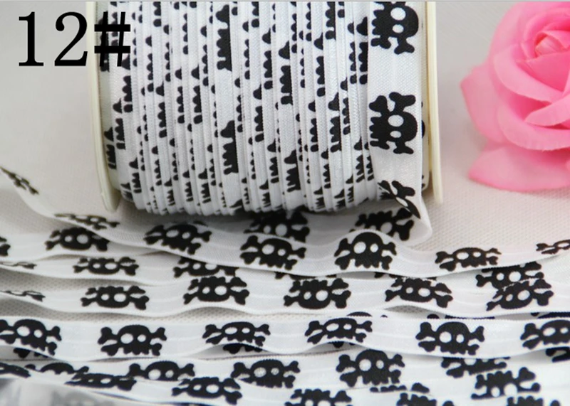 

10Yards/Roll Free Shipping 12 colors FOE Fold Over Elastic 1.5cm Foldover elastic for headband Hair Accessories
