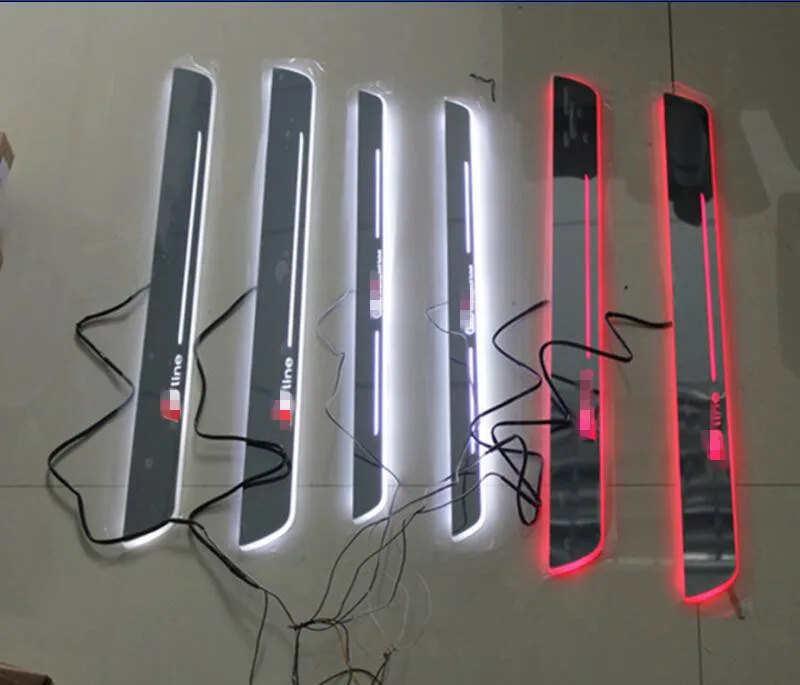 На заказ классно! Светодиодный динамический японский акриловый порог для Audi