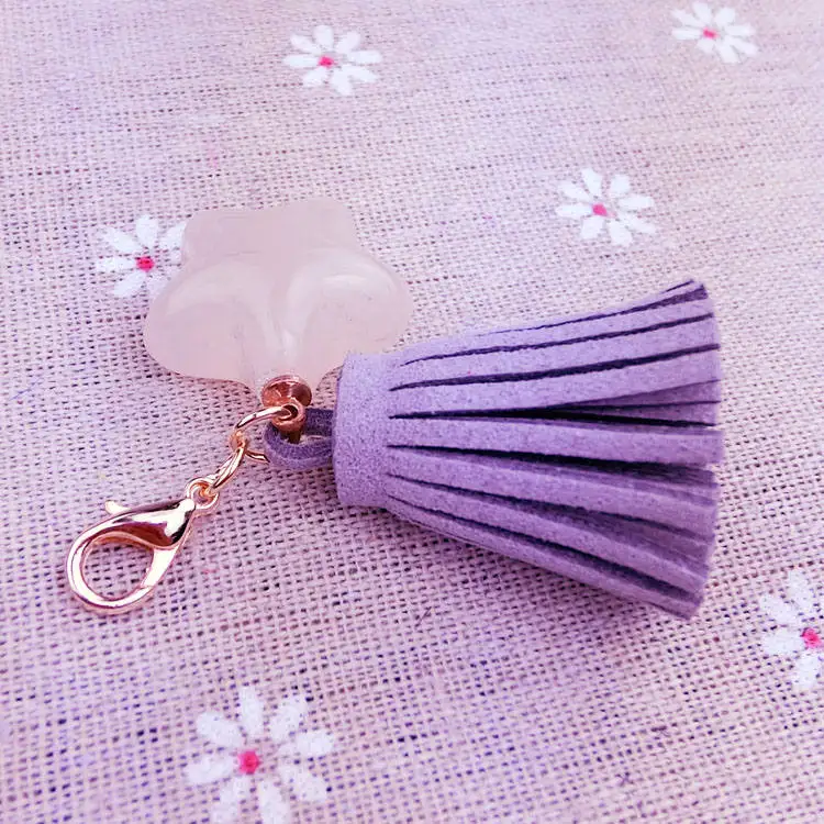 Звездный брелок из смолы с замшевыми кисточками 10 шт. сумка для