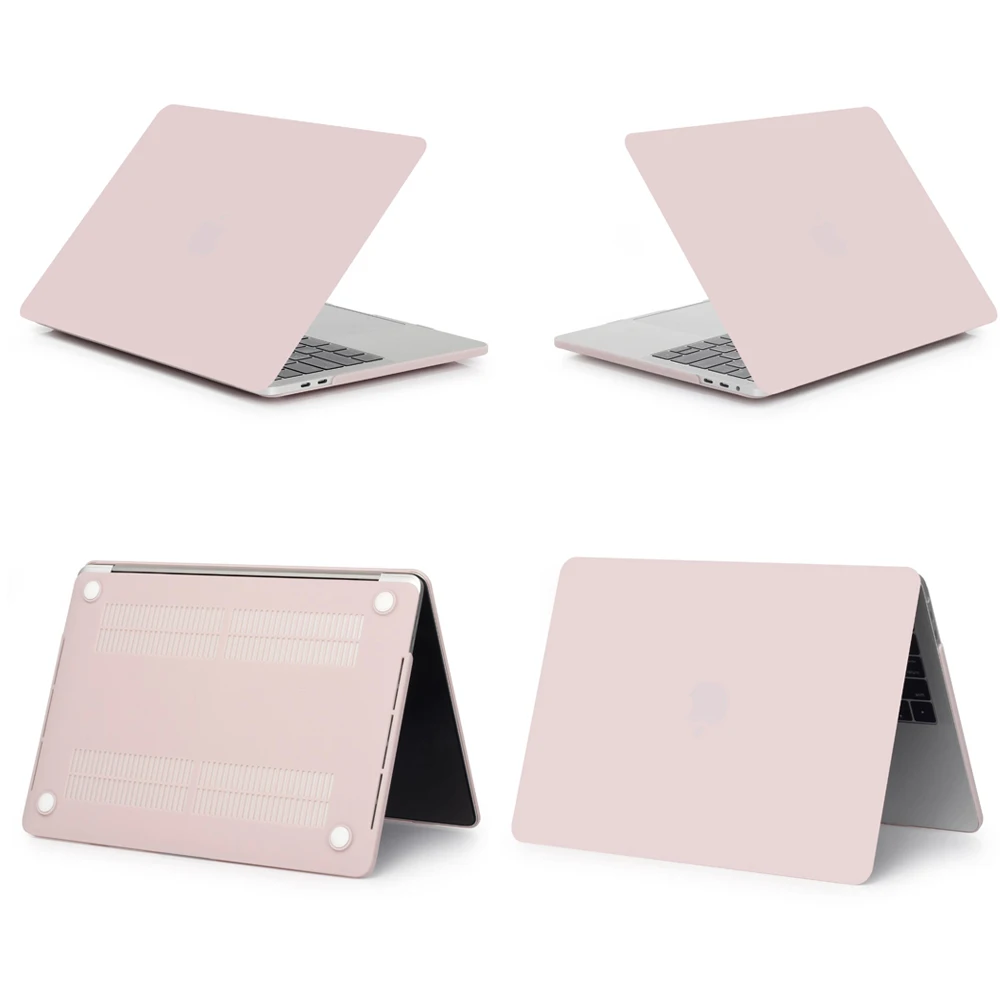 Matte New Pink Матовый чехол для ноутбука MacBook Air 11 retina 12 Pro 15 touch bar A1707 Pro 16 A2141 Air 13 Touch ID A1932 чехол - Цвет: Matte New Pink