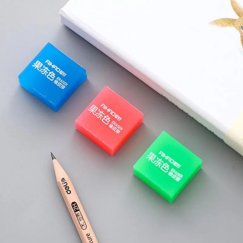 Резиновый градиентный Мягкий Прочный гибкий куб конфетного цвета милый цветной