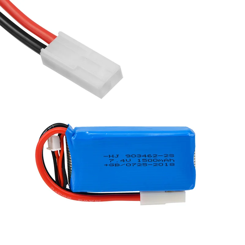 Rc Lipo батарея 7 4 V 1500mAh 2S EL2P разъем для FT009 лодки/Rc игрушки | Игрушки и хобби