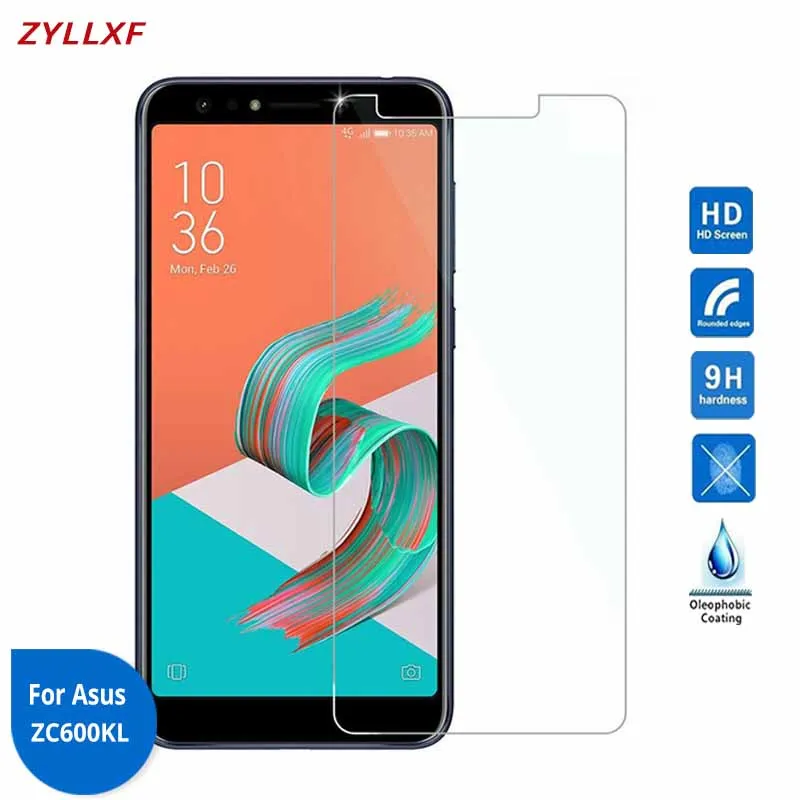 Для Asus Zenfone 5 Lite ZC600KL закаленное стекло 2.5D 9H 0 26 мм Защитная пленка для экрана на X017D