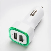led romantic universal car charger mobile phone 2 1a usb dual adapter socket for iphonesamsunghtcxiaomi direct selling