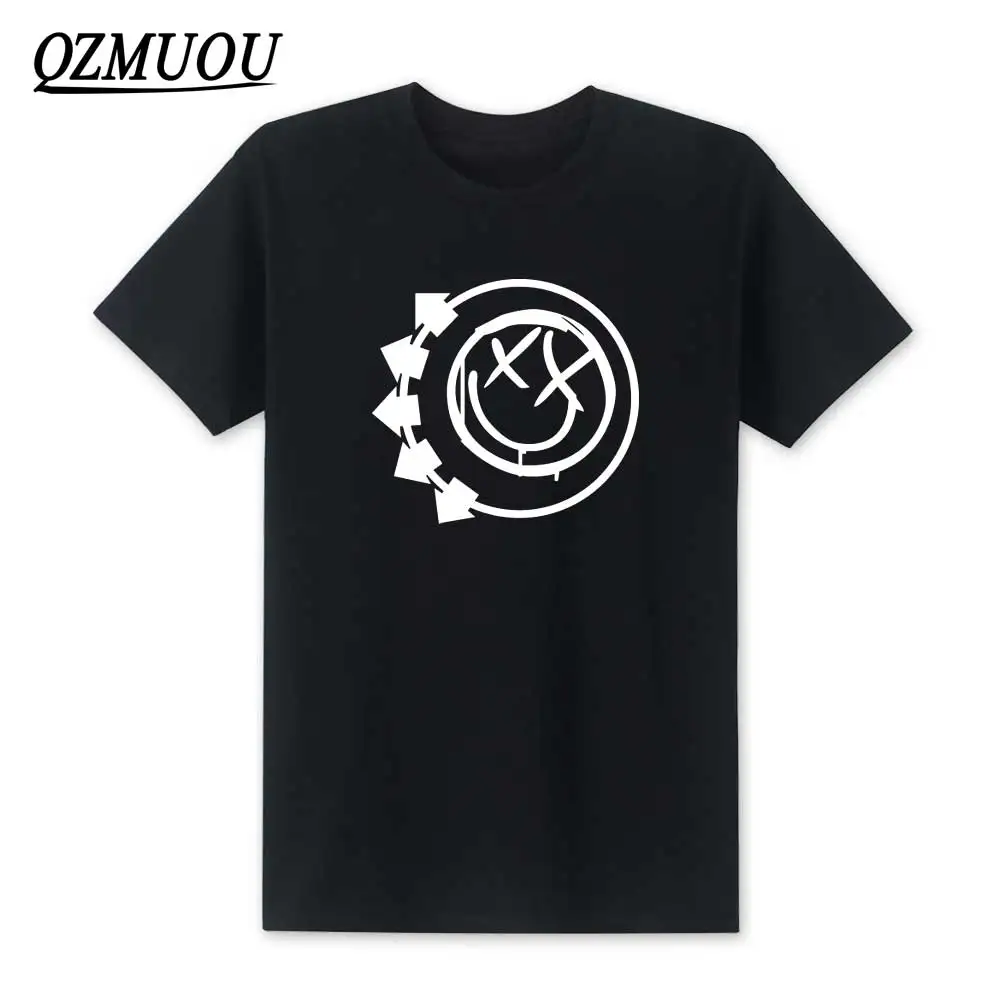 Новинка 2020 модная футболка Blink 182 в стиле панк-рок-ролл со смайликом мужская
