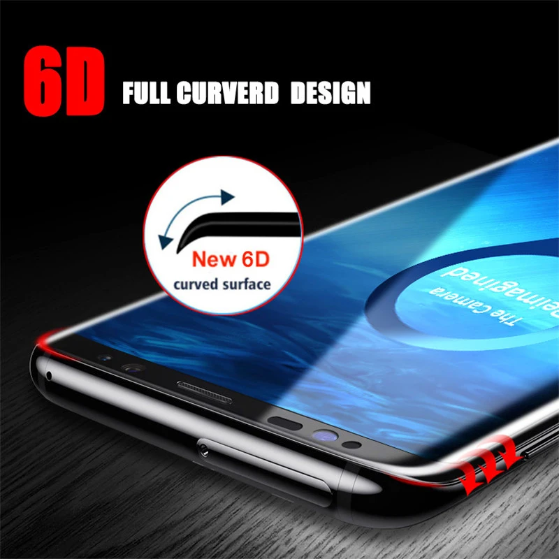 Для Samsung Galaxy S9 S6 S7 Edge Plus изогнутое закаленное стекло 6D полноэкранная Защита для S10
